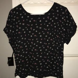 Floral cropped T-shirt